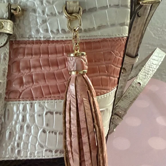 Brahmin Mini Asher in Toasted Macaroon Cassini - Picture 4 of 11